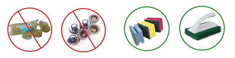 Губки для правильной чистки ванны