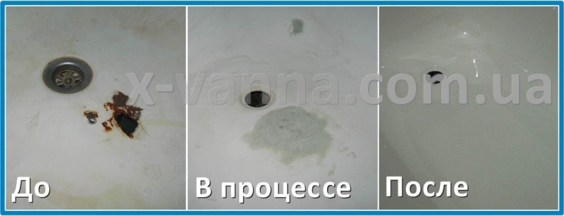 Реставрация ванны прогнившей насквозь. X-Ванна
