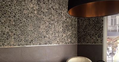 Круглая плитка в ванную комнату