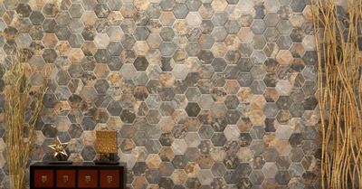 Шестиугольная плитка в ванную комнату