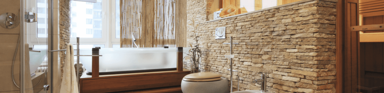 Натуральный камень в ванне