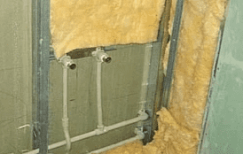 Утепление стен ванны мин ватой Утепление ванны